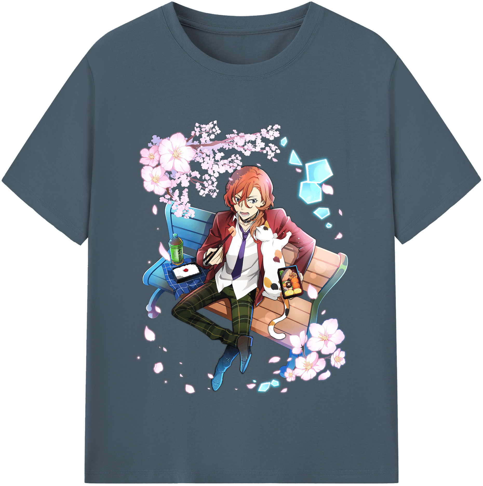 （画像用） 文豪ストレイドッグス Bungo Stray Dogs 綿100％半袖Tシャツ（フロントプリント）